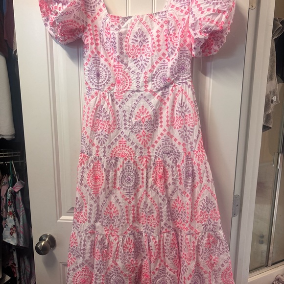 Lilly pulitzer eyelet midi dress size 4 - Picture 3 of 4